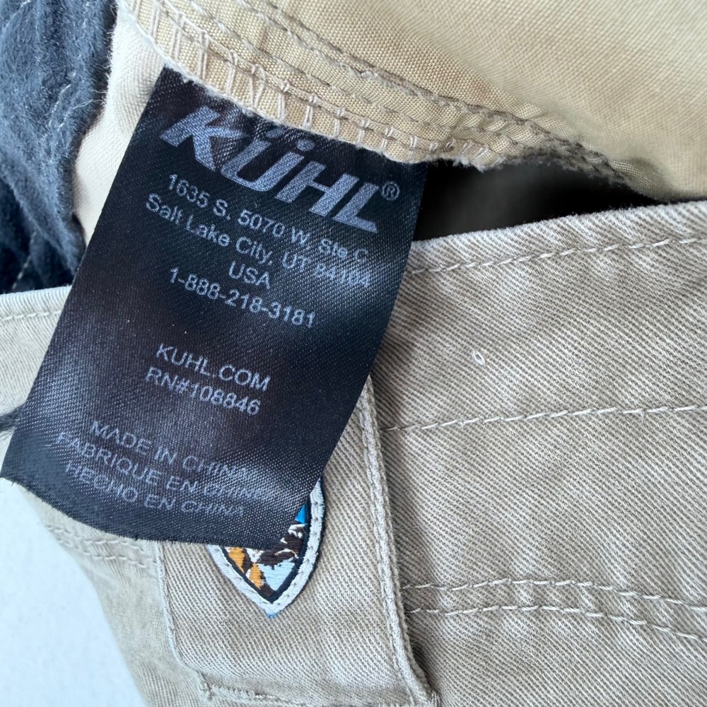 Kuhl Rydr Pants Mens 34x32 Khaki Tan Articulated Workwear Hiking Excellent - Picture 16 of 16
